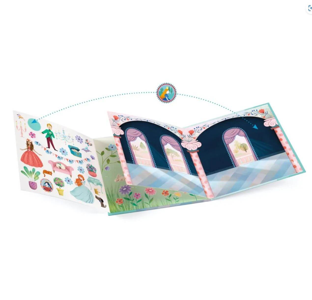 Stickerbuch: Leben im Schloss