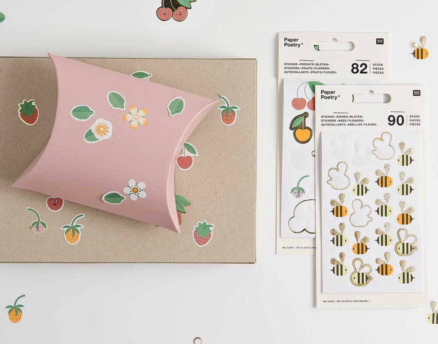 Paper Poetry Sticker Bienen & Blüten