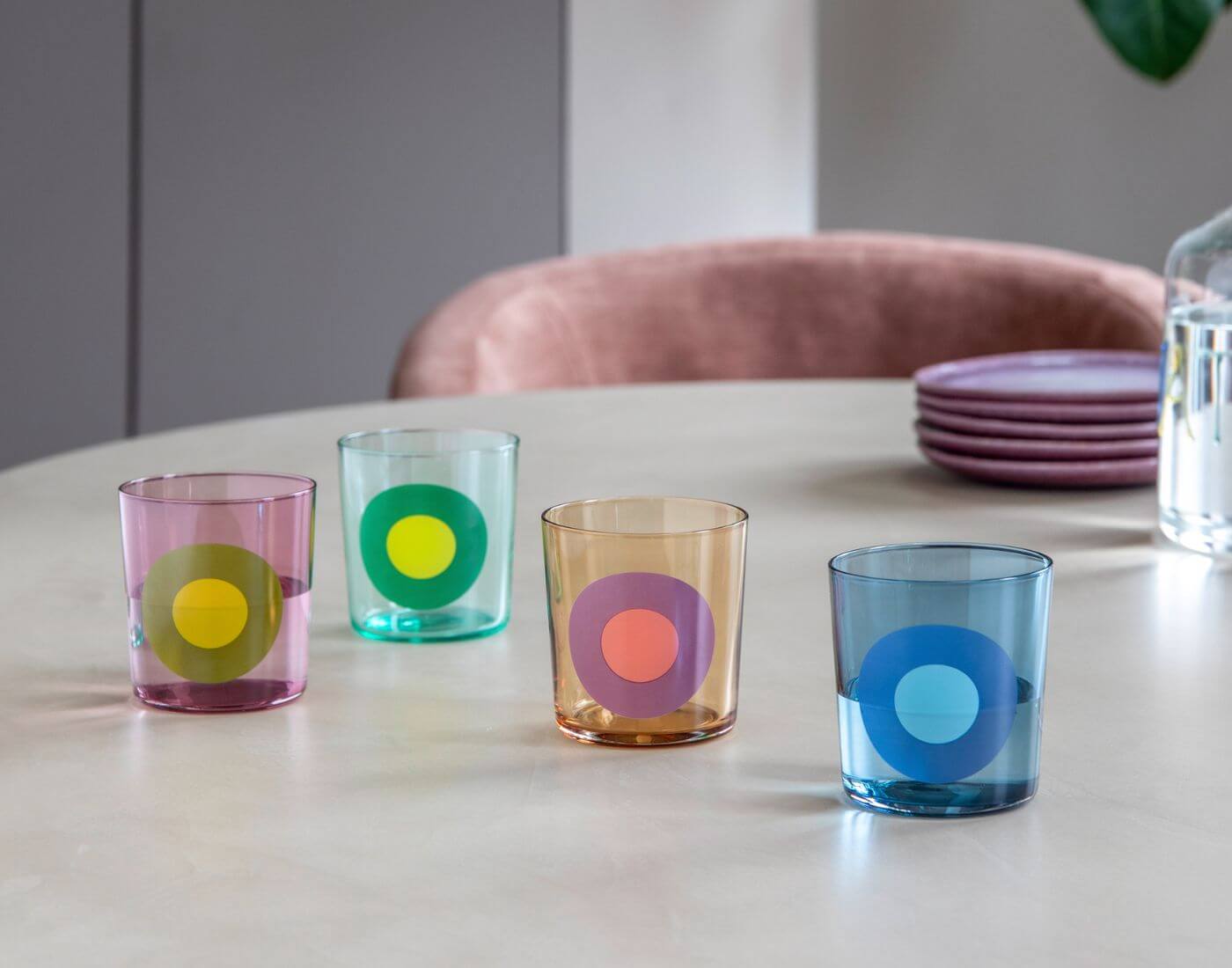 Gläser Dots, 4er-Set Nr. 2