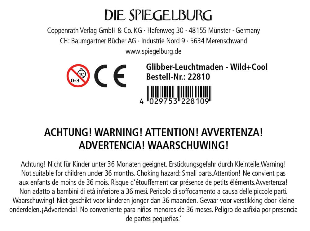Glibber-Leuchtmaden - Wild+Cool Glibber-Leuchtmaden - Wild+Cool