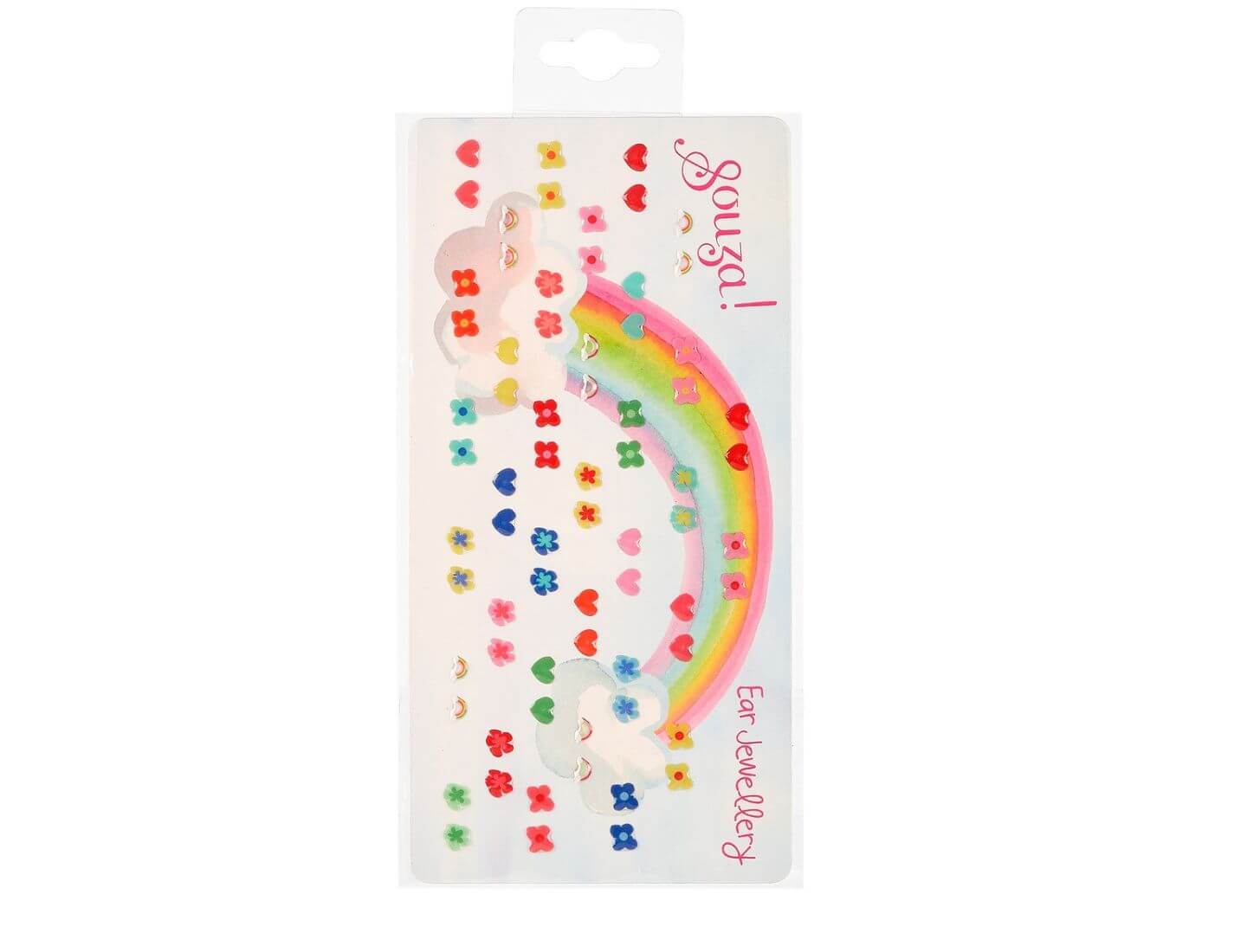 Ohrsticker Blüte-Herzen, 35 Paar