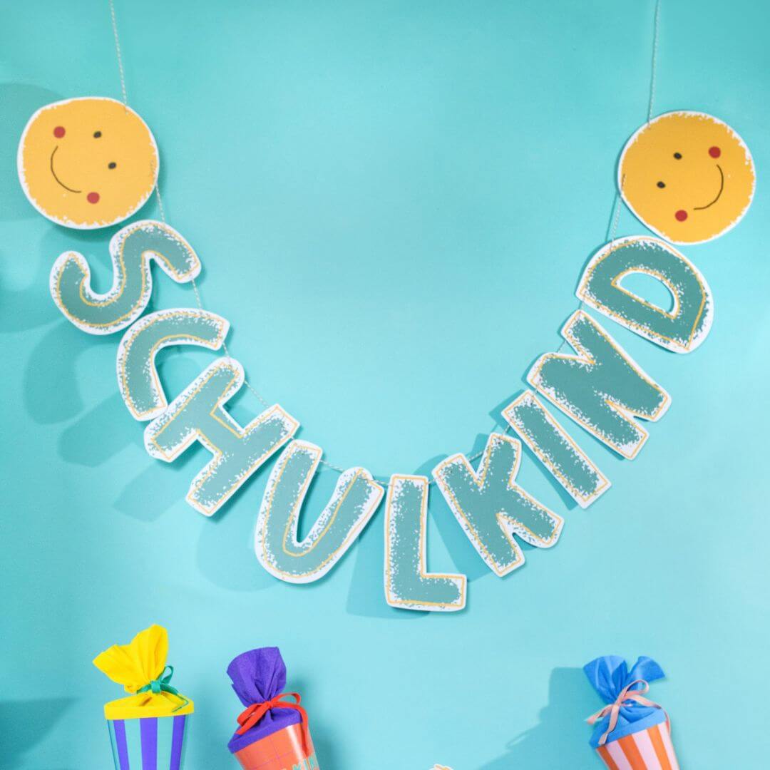 Girlande 'Sunny and Friends' – Schulkind