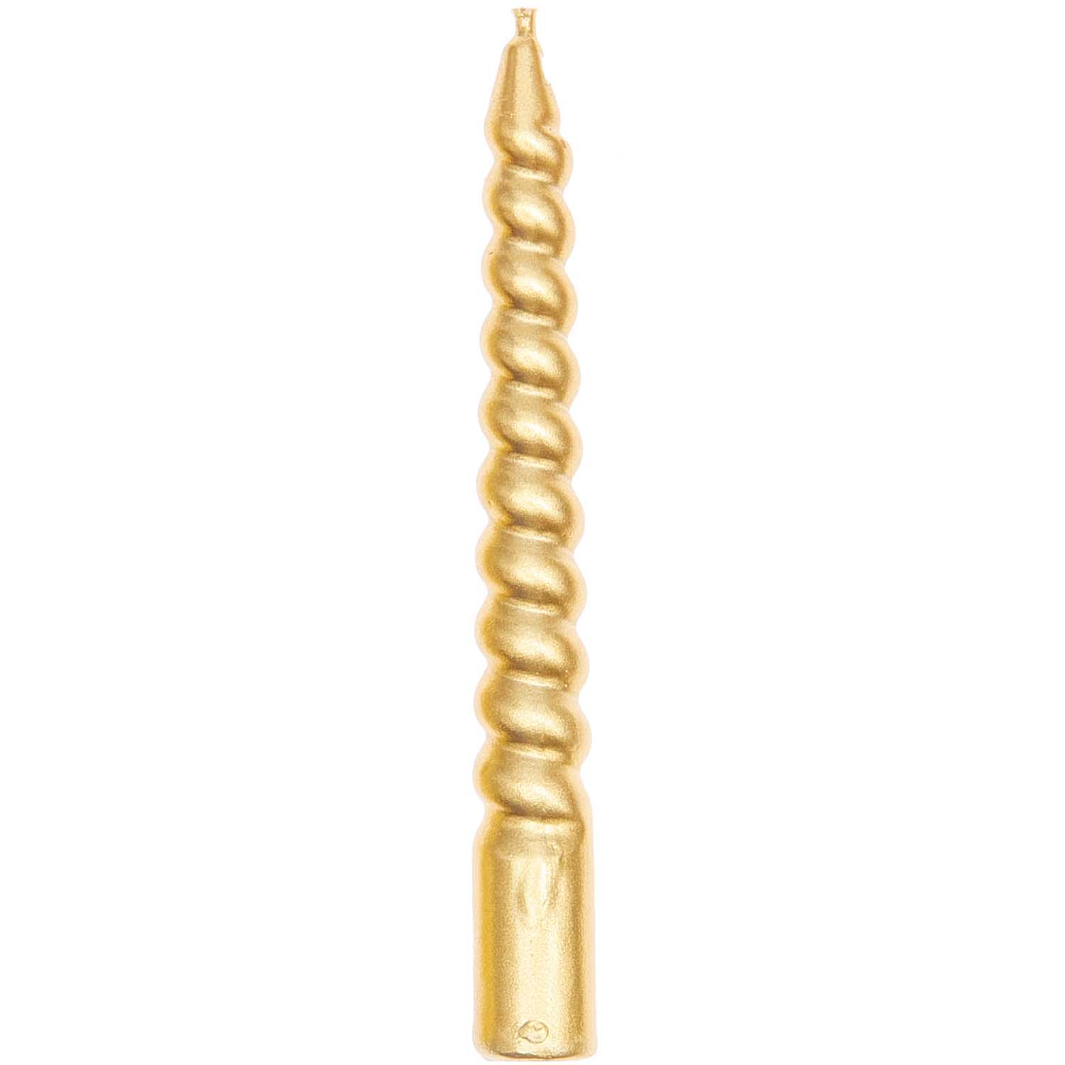 SPIRAL KERZEN GOLD 1,2 x 10cm 10 STÜCK