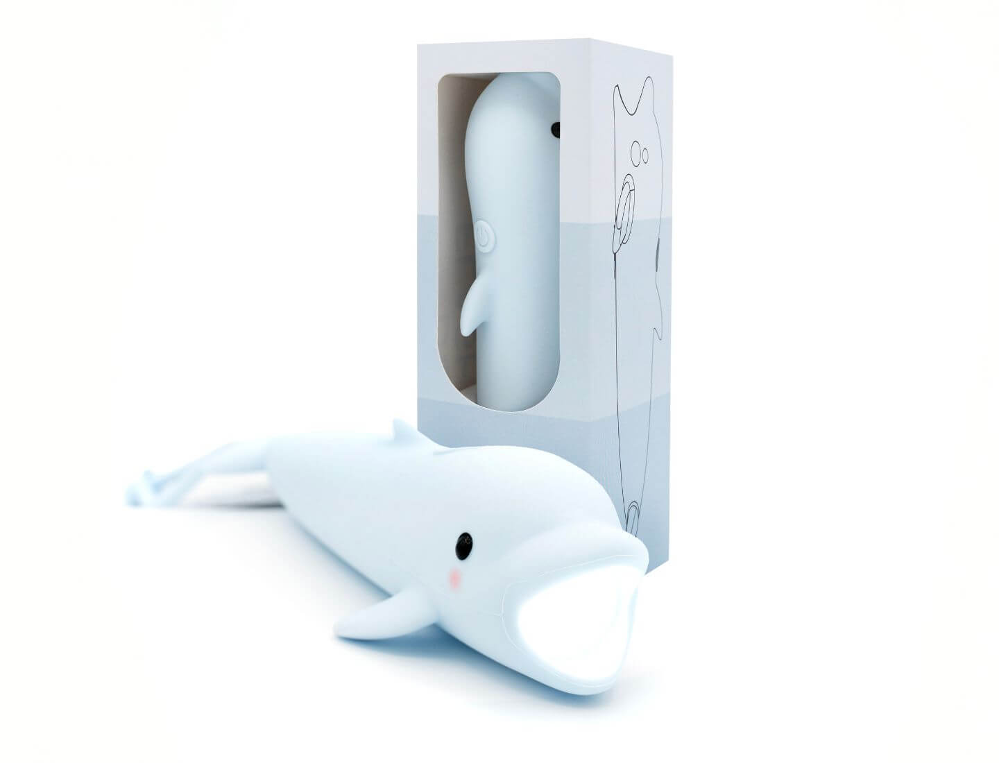 Silikon-Taschenlampe - Delfin