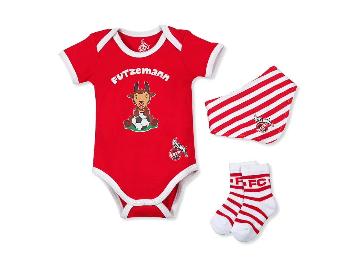 1. FC Köln Baby Geschenkbox "Futzemann" Gr.62/68