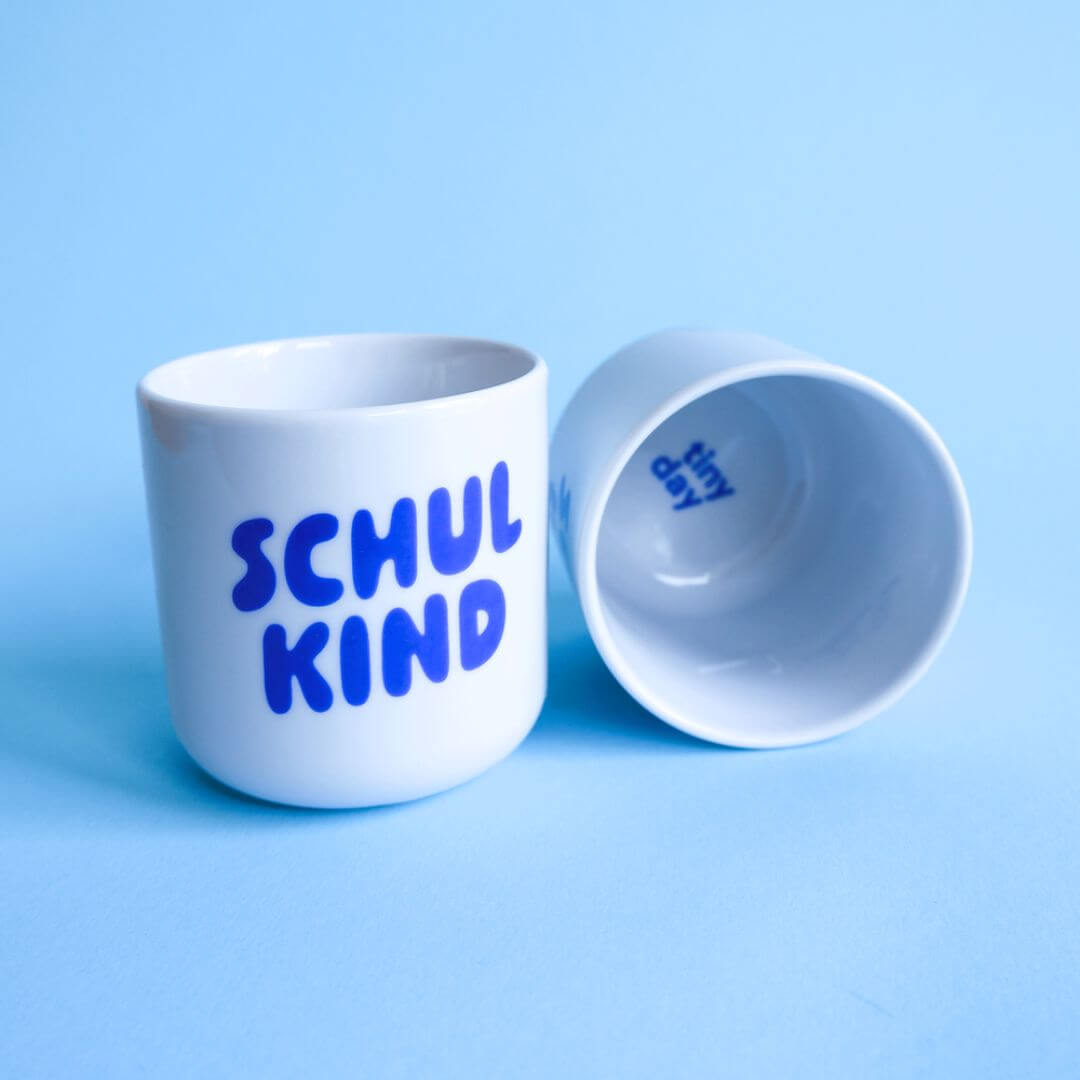 Schulkind Becher - blau