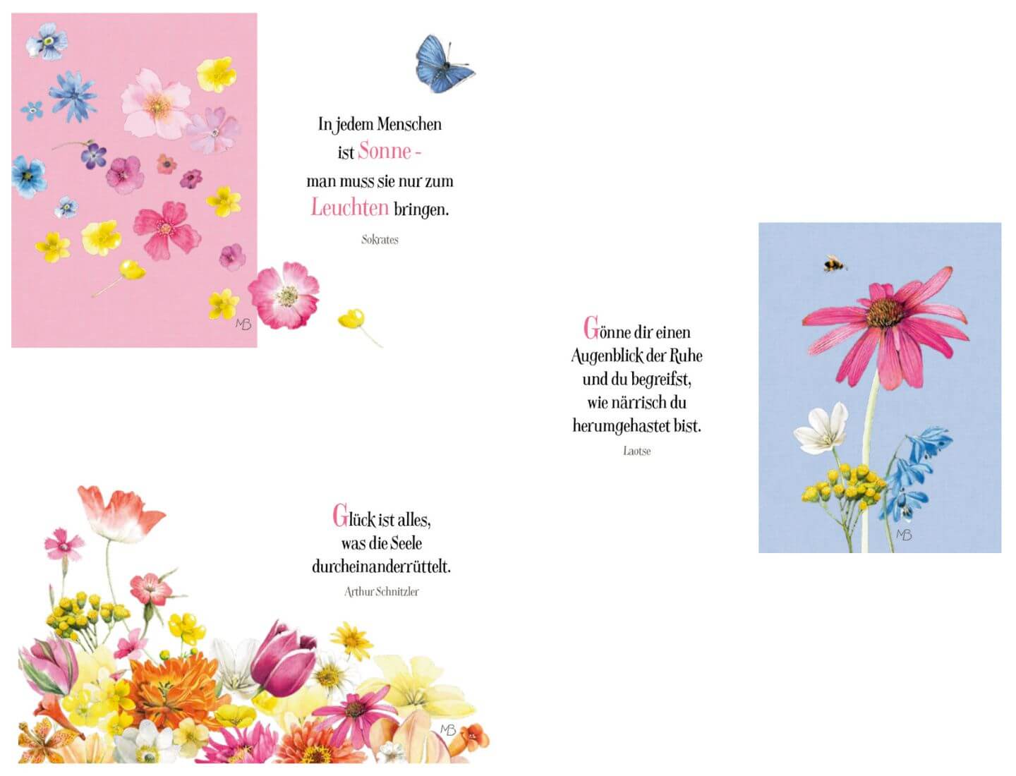 Kleine Anhänger-Bücher: GartenLiebe (M.Bastin) (einzeln)