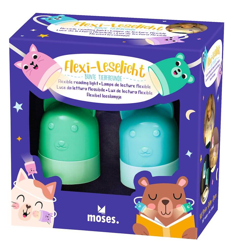 Flexi-Leselicht Bunte Tierfreunde (einzeln) Flexi-Leselicht Bunte Tierfreunde (einzeln)