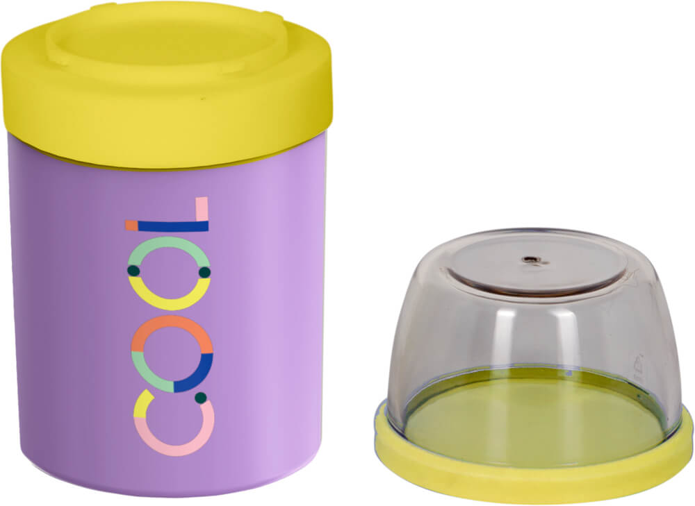 Lunchpot isoliert, flieder - TO GO