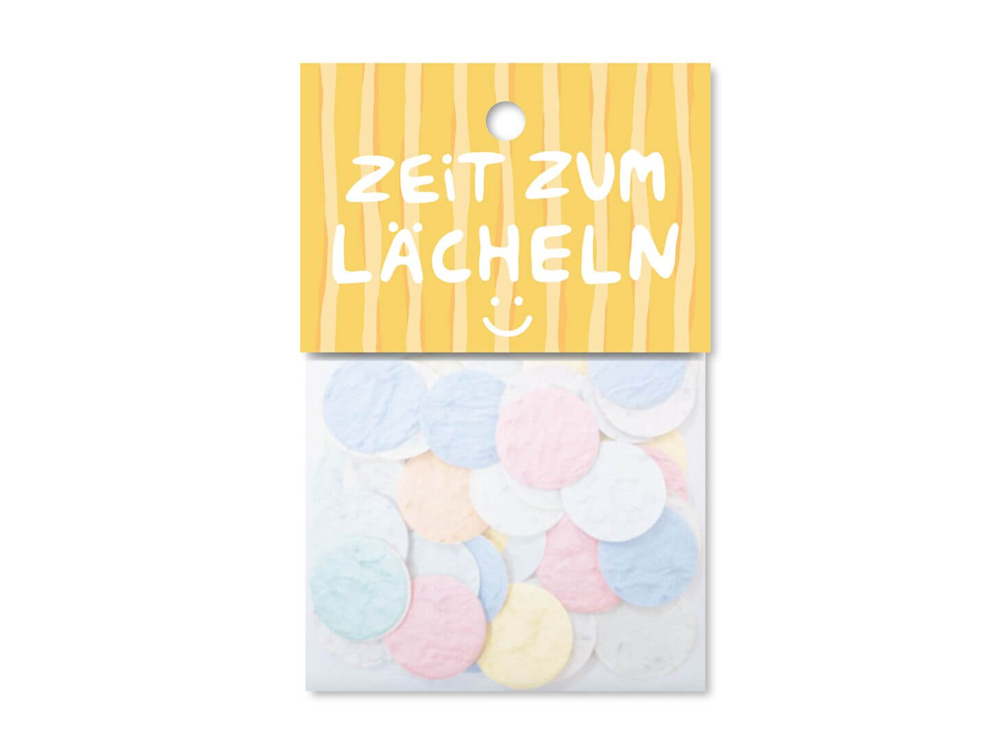 Blumenkonfetti Zeit zum Lächeln