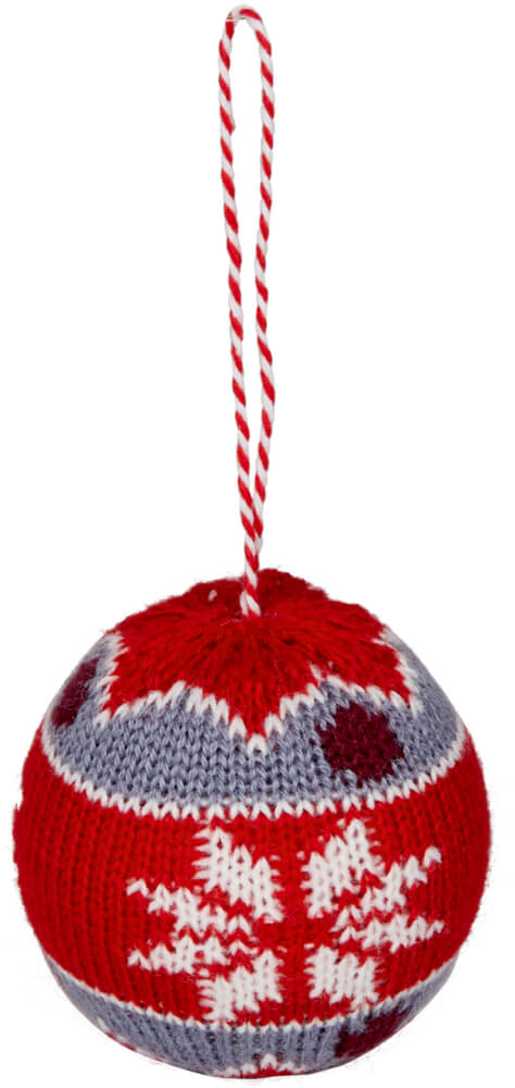 Strickkugel-Anhänger - Dekorative Weihnachten, sort.