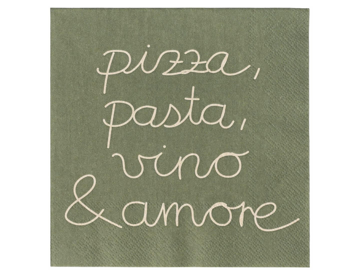 Serviette Pizza, Pasta, Vino & Amore