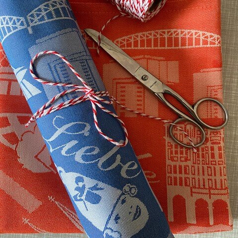 Citytowel / Geschirrhandtuch Kölsche Liebe - blau