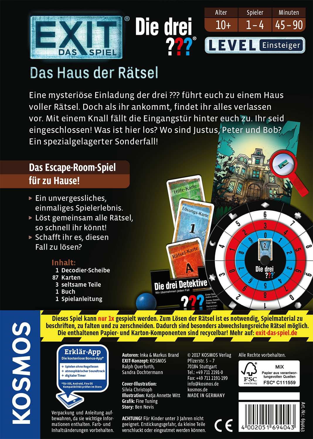EXIT - Das Spiel: Das Haus der Rätsel
