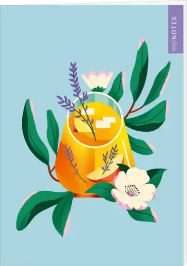 myNOTES Papeterie: Notizheft Farben des Sommers – Limonade