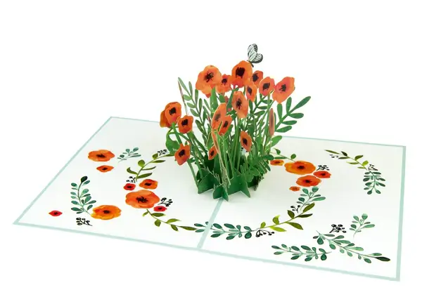 Simsalabim 3D Karte Blumenwiesengrüße