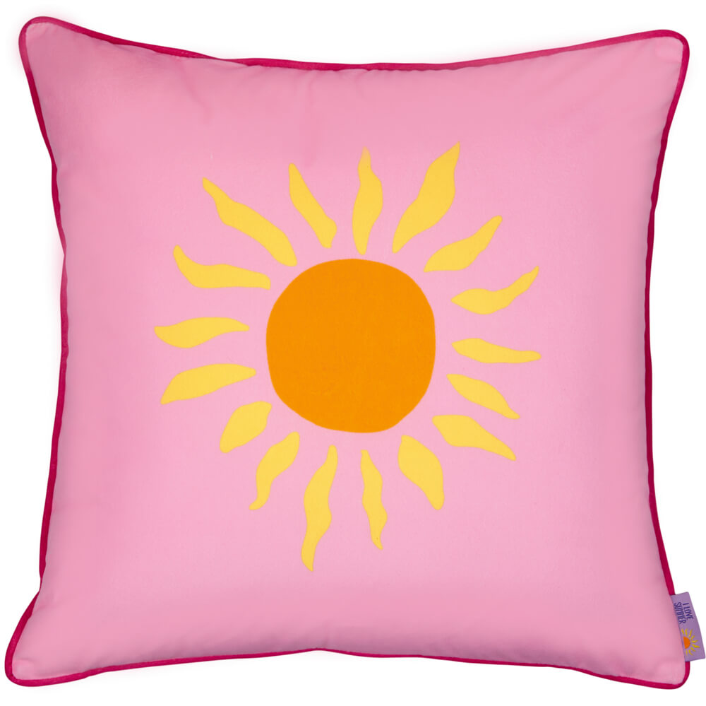 Kissen Karo - I love Summer (ca. 45x45 cm)