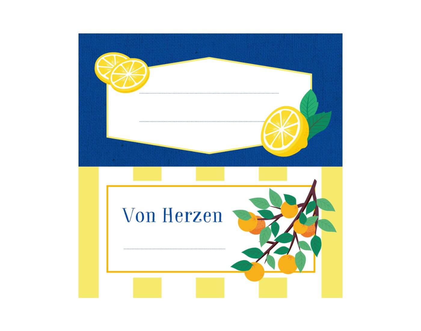 Küchenetiketten - Kaliméra (Küchenpapeterie)