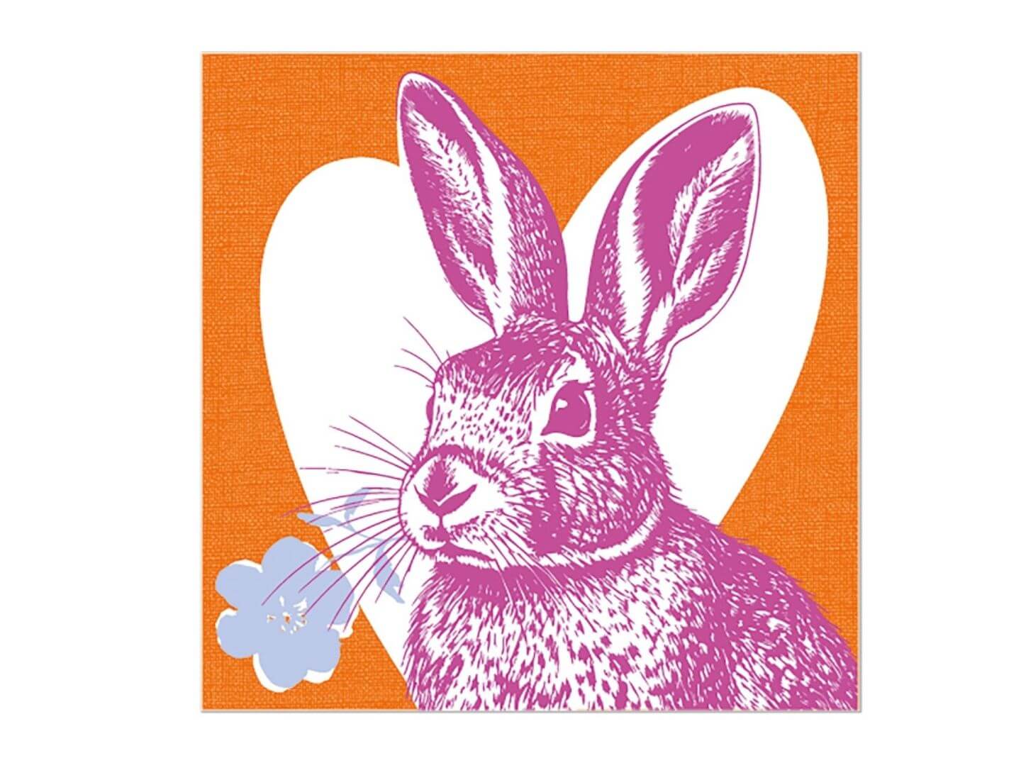 Serviette Hase orange