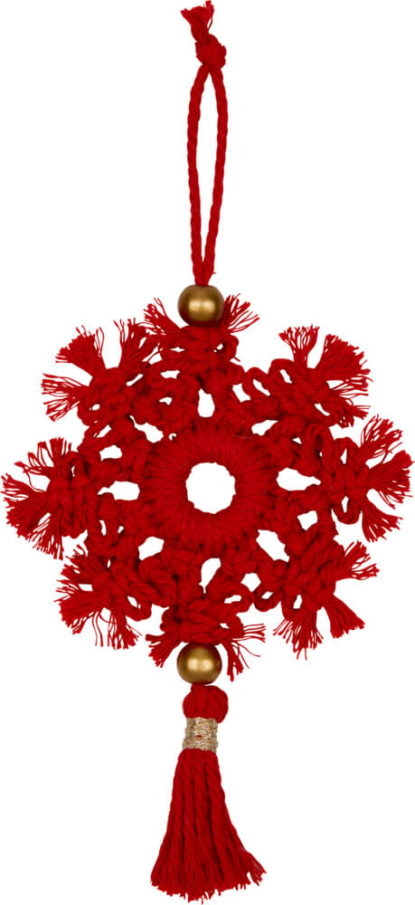 Makramee-Anhänger - Dekorative Weihnachten (einzeln)