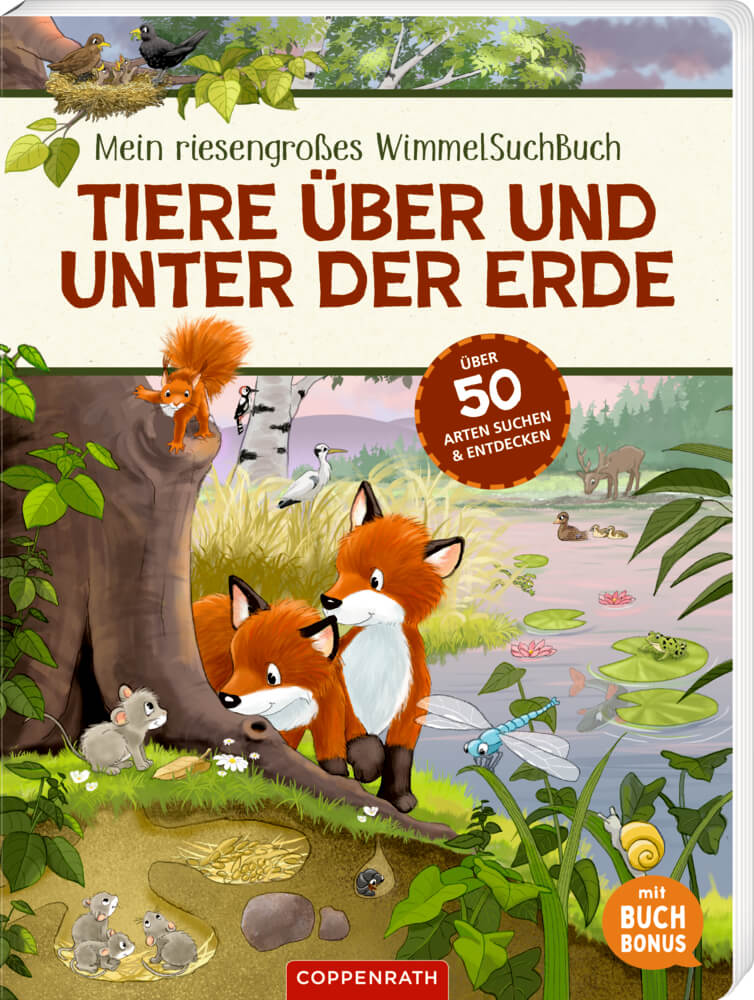 9783649647386 WimmelSuchBuch: Tiere über und unter der Erde (Buchbonus)
