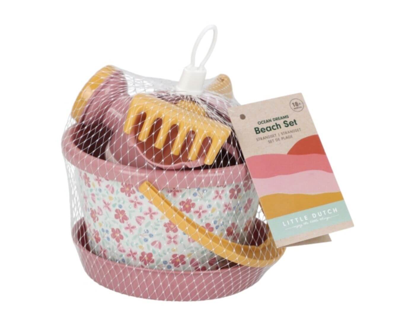 littledutch-strand-set-blumen-1-1 Strandset 5-teilig Pink Flowers