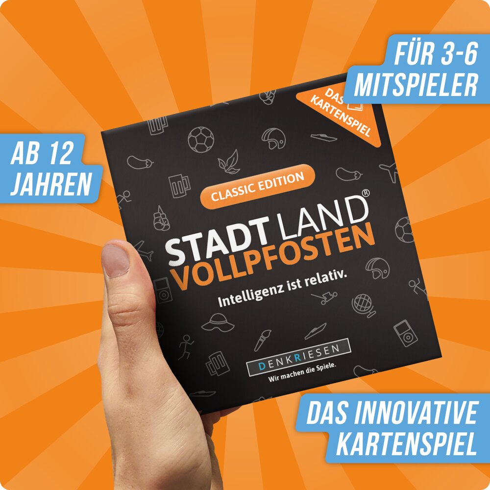 STADT LAND VOLLPFOSTEN – Das Kartenspiel – Classic Edition