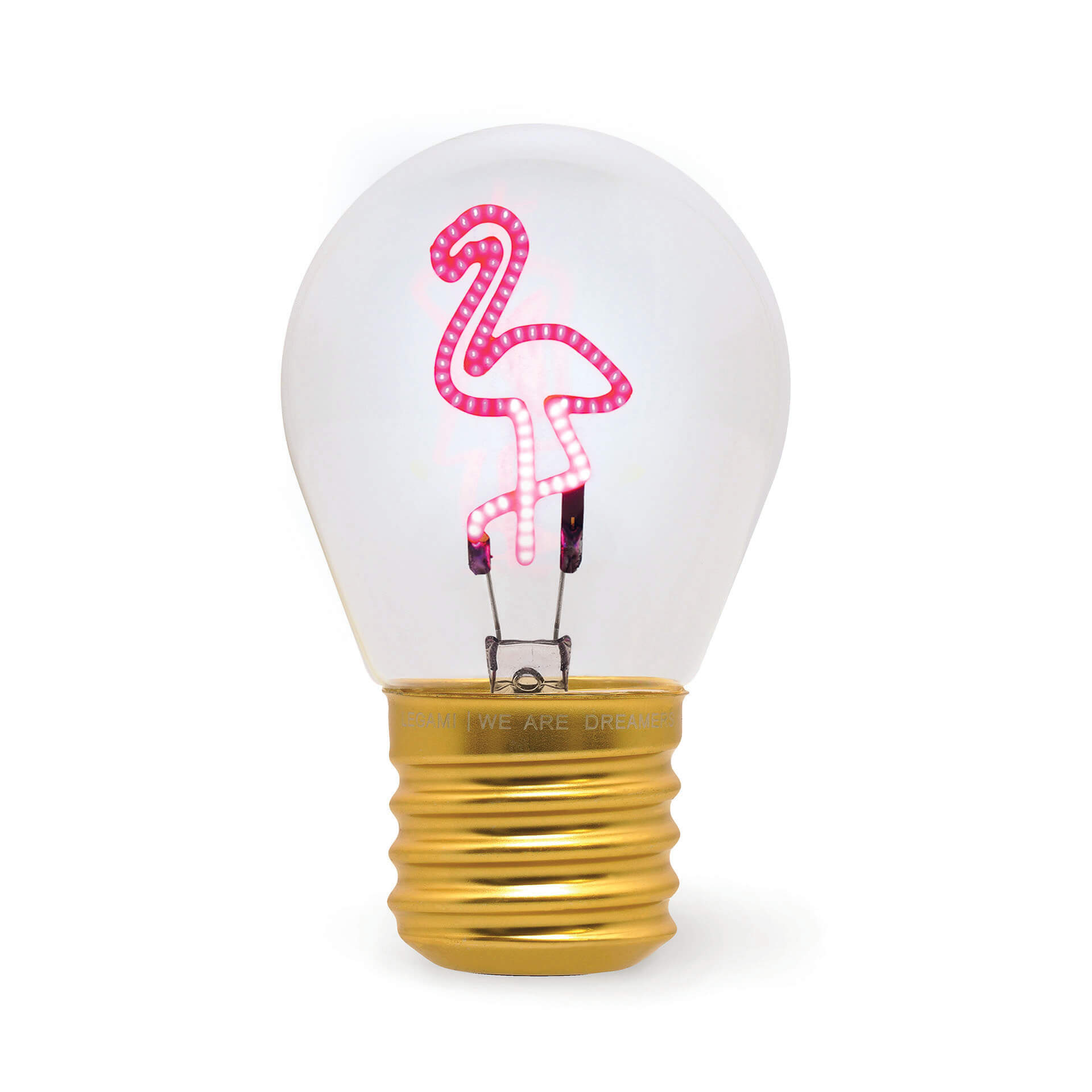 Tischlampe in Glühbirnenform - Flamingo
