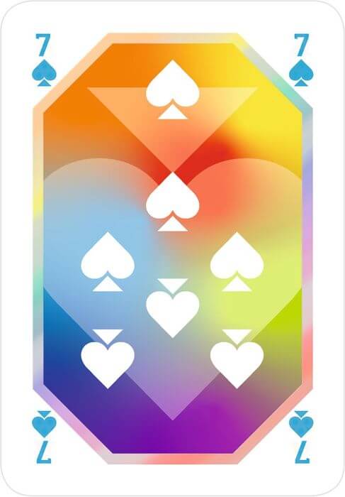 Spielkarten rainbow