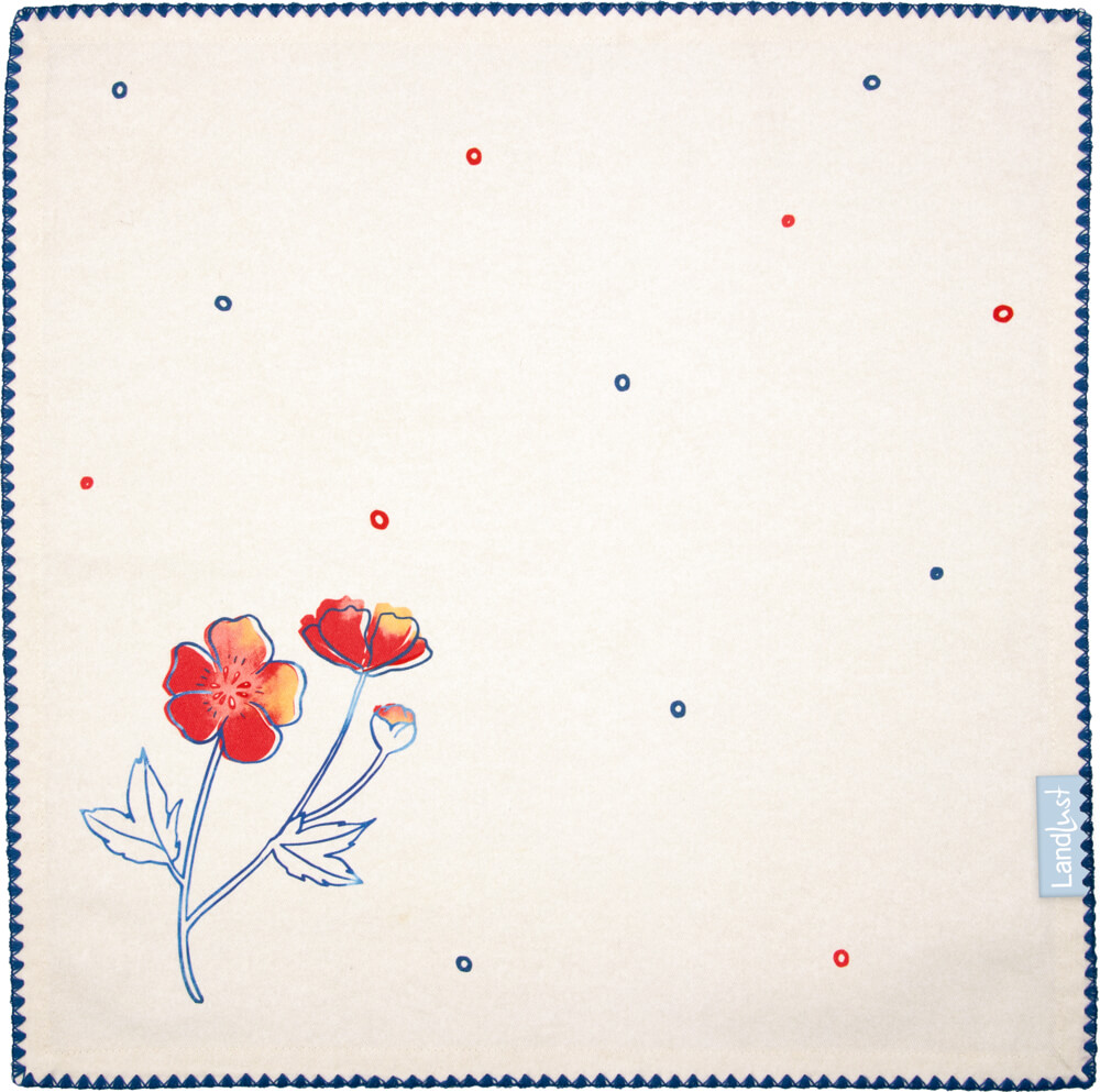 Stoff-Servietten Blume (2 St.) - LandLust