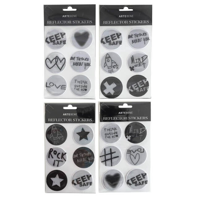 240999_s Sticker, reflektierend, 4 verschiedene Varianten