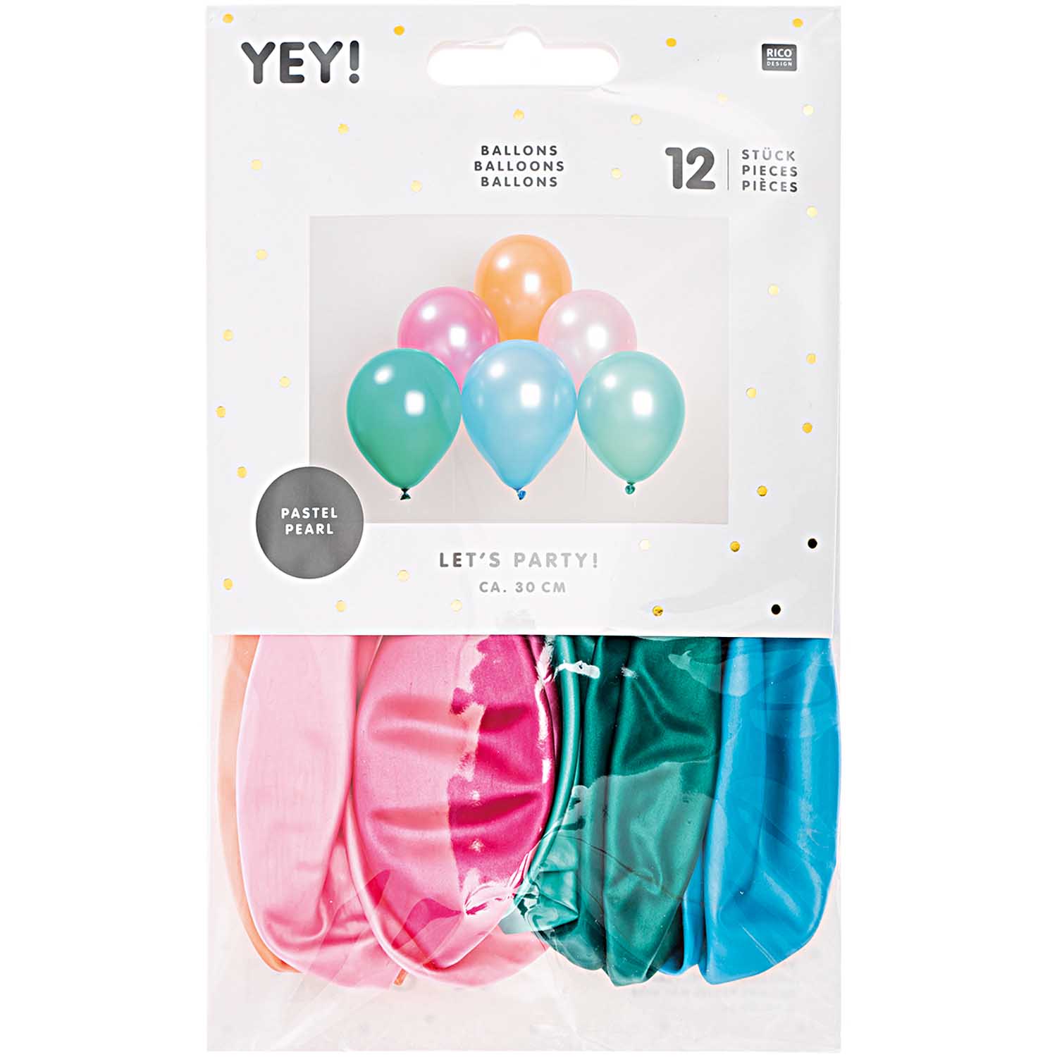 Luftballon Mix Pastell Matt