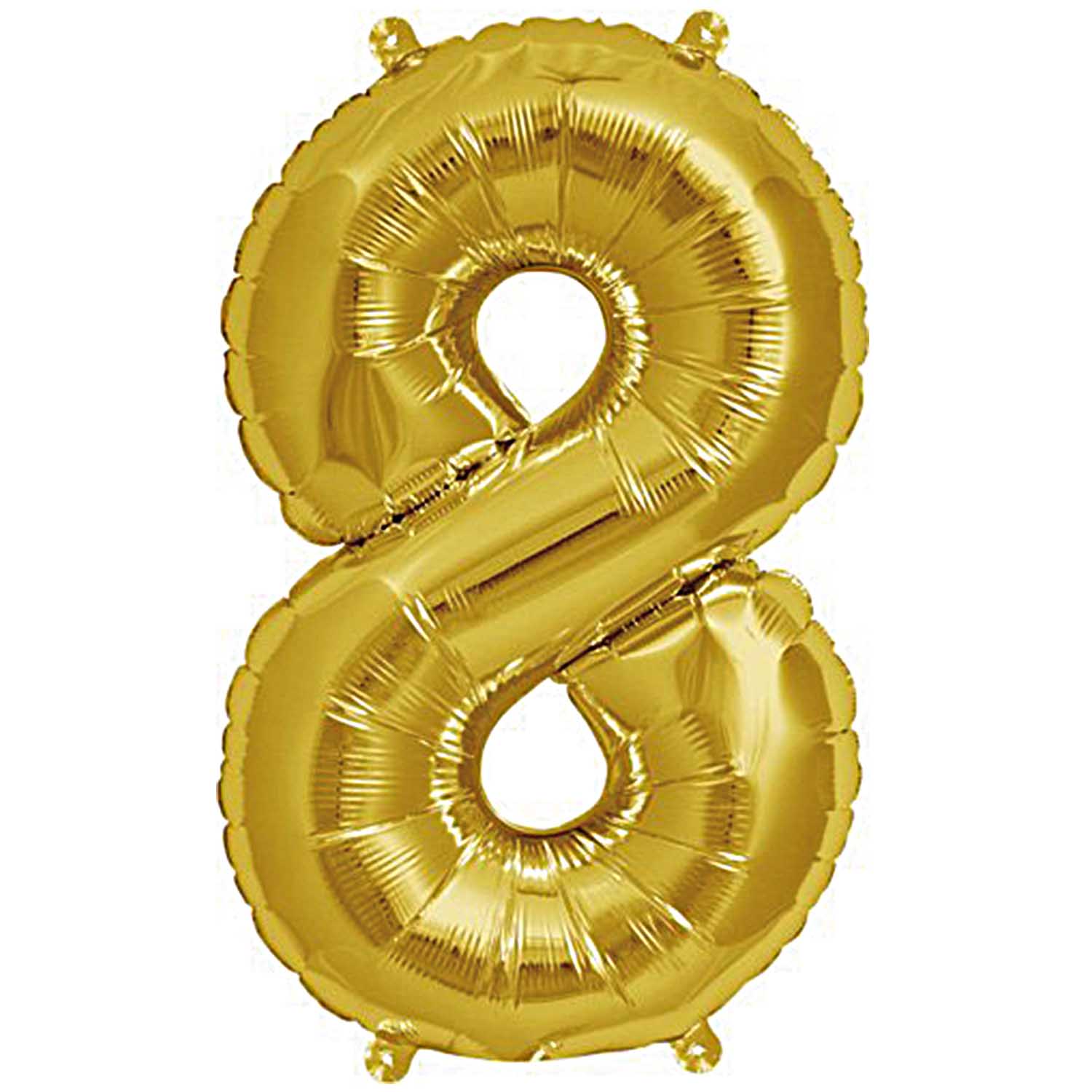 Folienballon 8 gold
