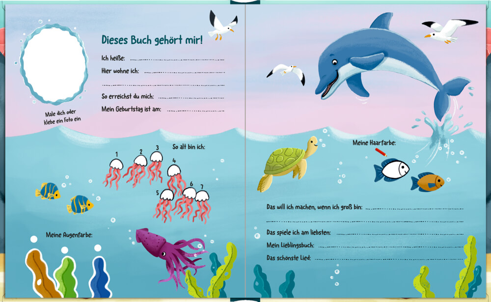 Freundebuch: Meereswelt - Alle meine Freunde