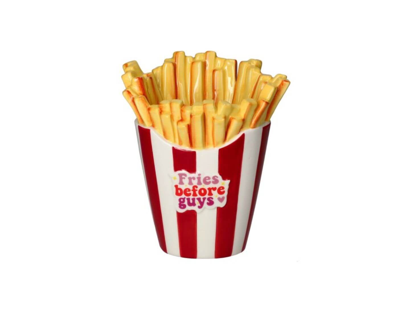 CINEMATRIX Vase, Pommes - rot/ weiß