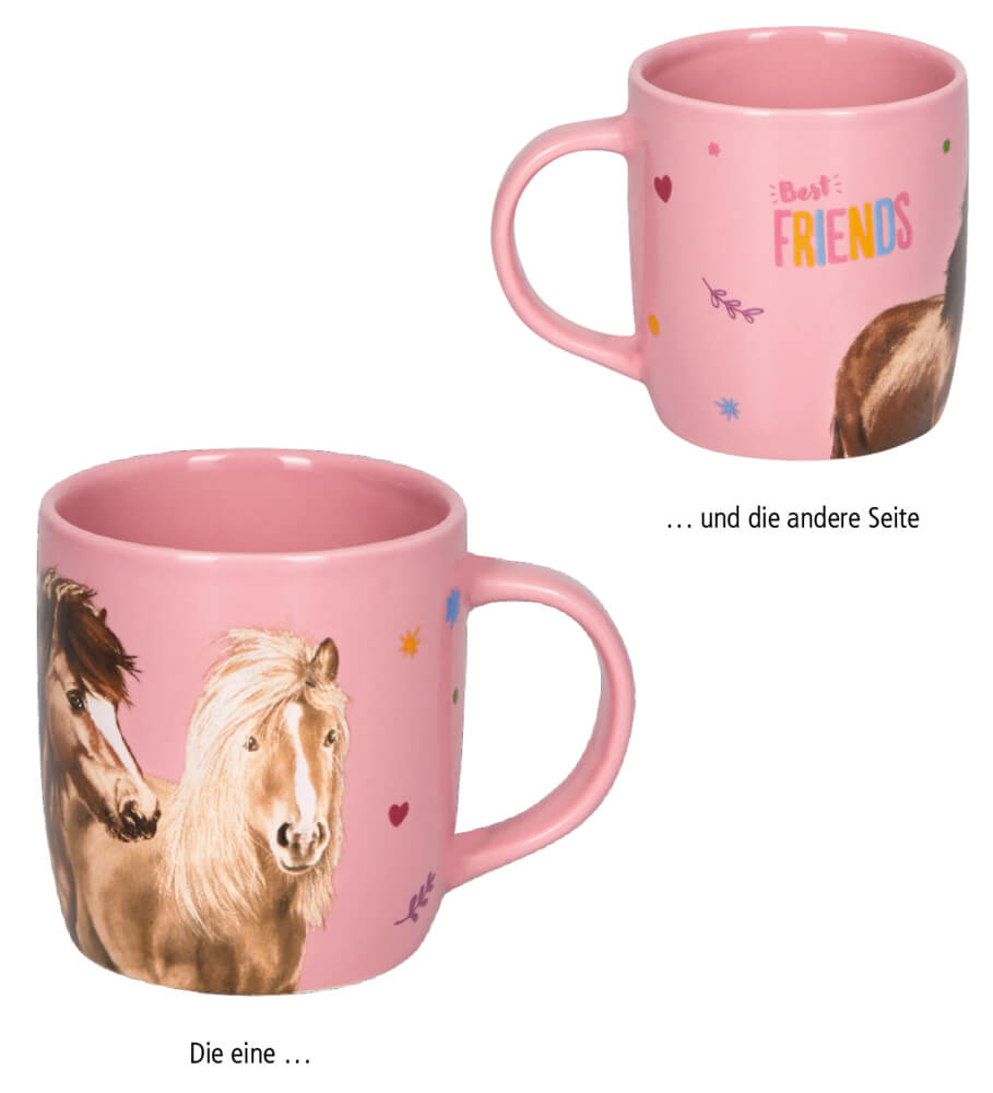 Porzellan-Tasse Best Friends - Pferdefreunde Porzellan-Tasse Best Friends - Pferdefreunde