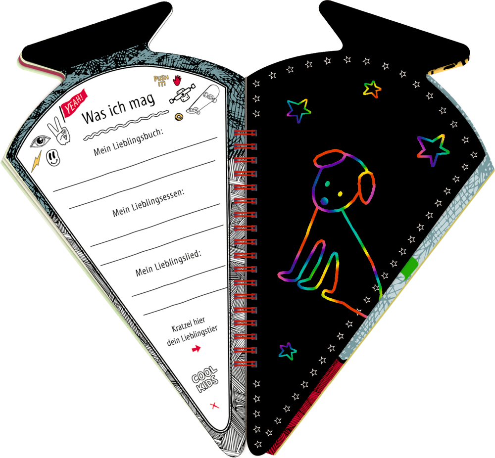 4050003725109_1 Schultüten-Kratzelbuch: Hurra, endlich Schule! (skate-aid)