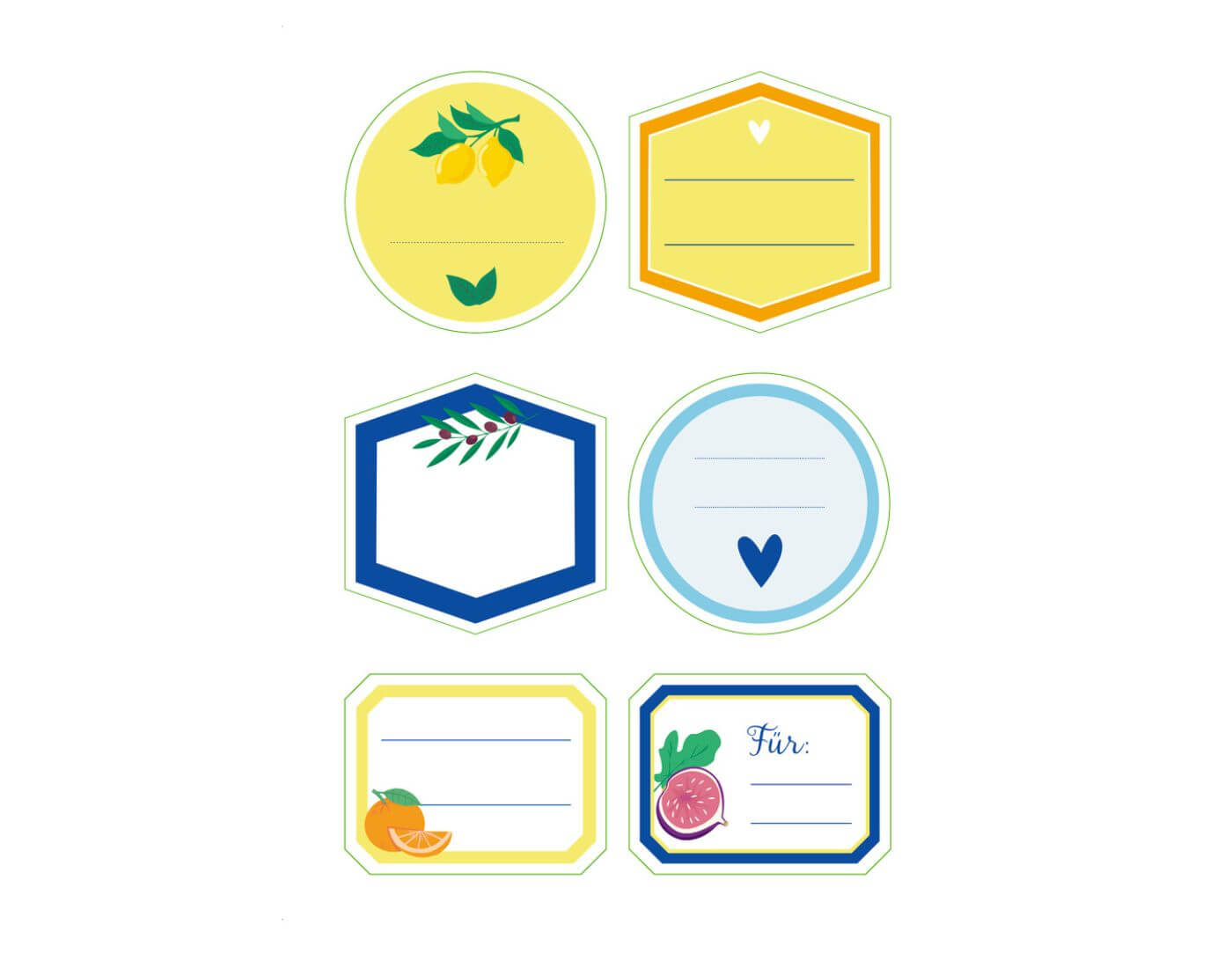 Küchensticker & Etiketten - Kaliméra (Küchenpapeterie) Küchensticker & Etiketten - Kaliméra (Küchenpapeterie)