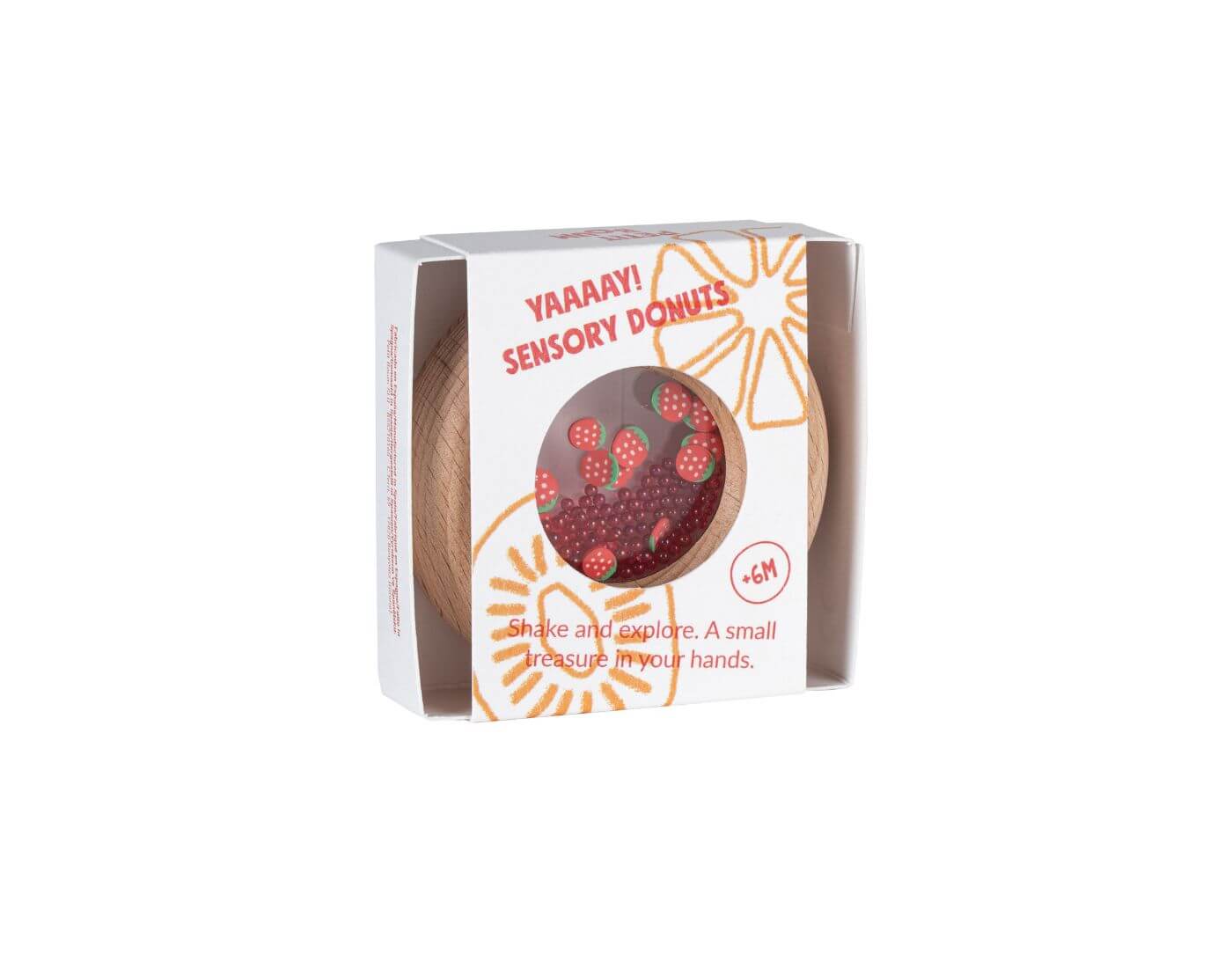 Sensorik-Donut Erdbeere