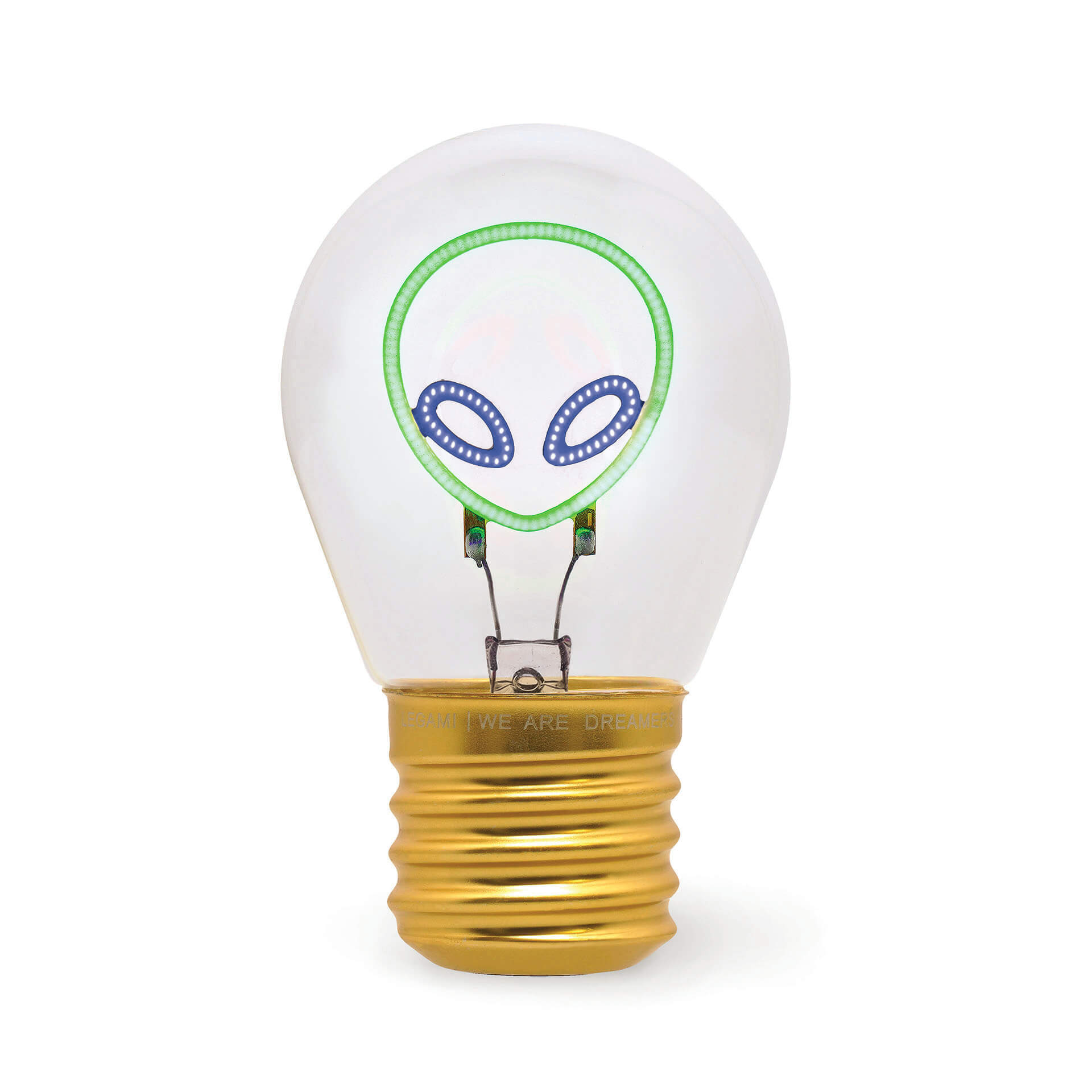 Tischlampe in Glühbirnenform - Alien
