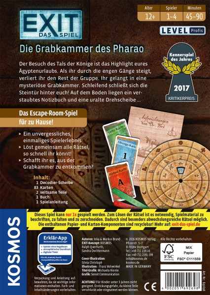EXIT - Die Grabkammer des Pharao