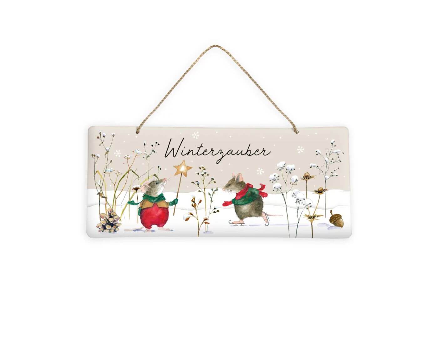 Dekoschild Lustige Winterfreunde Dekoschild Lustige Winterfreunde