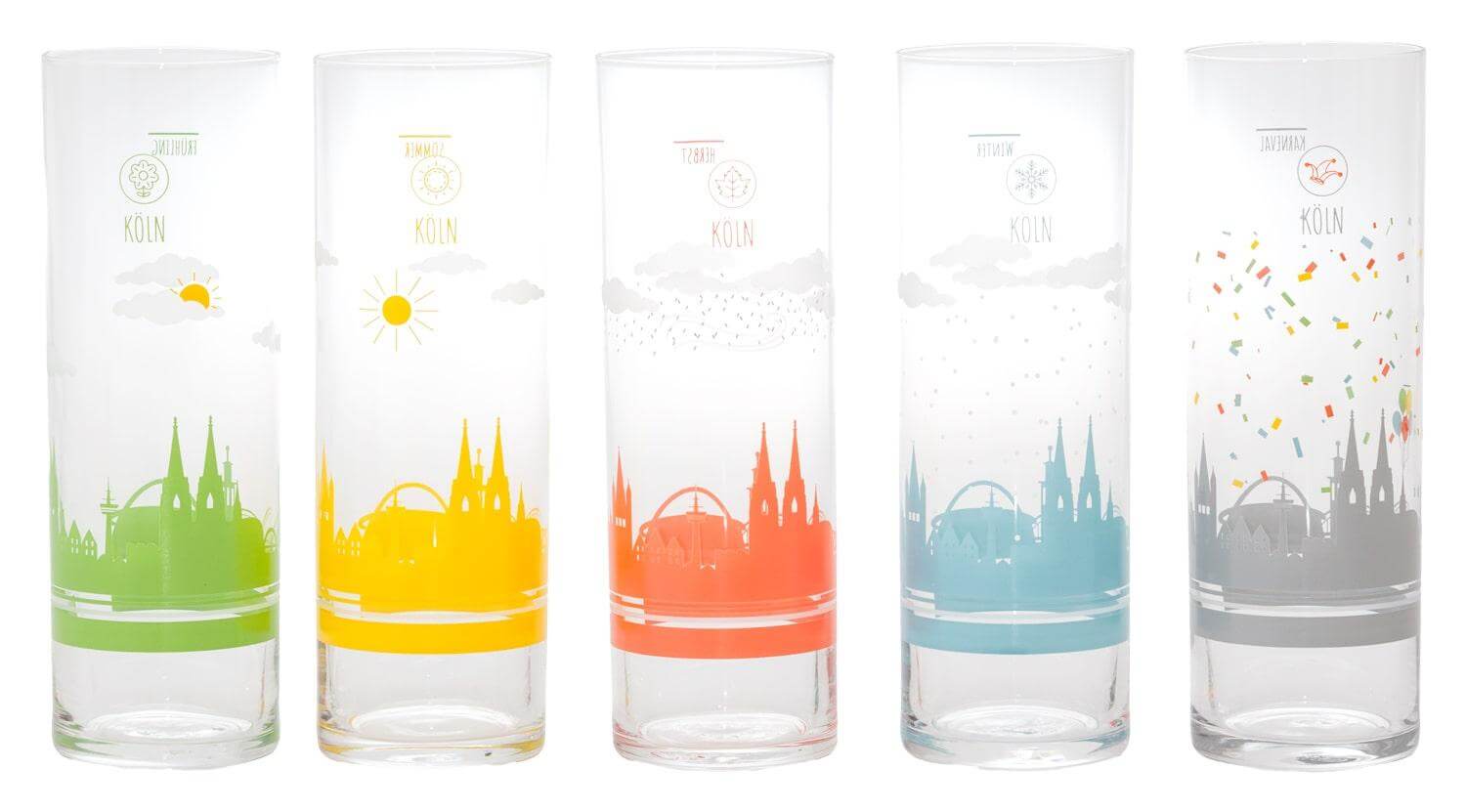 Kölschglas-Set "Et kölsche Johr"