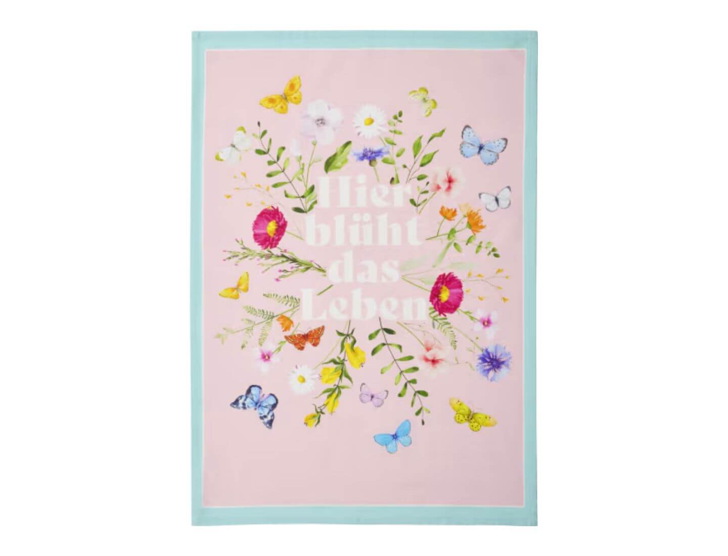 Blütenträume Geschirrtuch "Hier blüht das Leben"