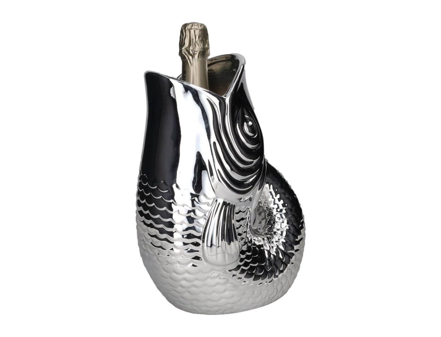 Weinkühler/Vase Monsieur Glacon - silber