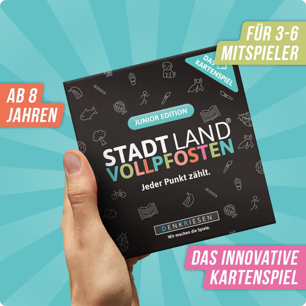 STADT LAND VOLLPFOSTEN – Das Kartenspiel – Junior Edition