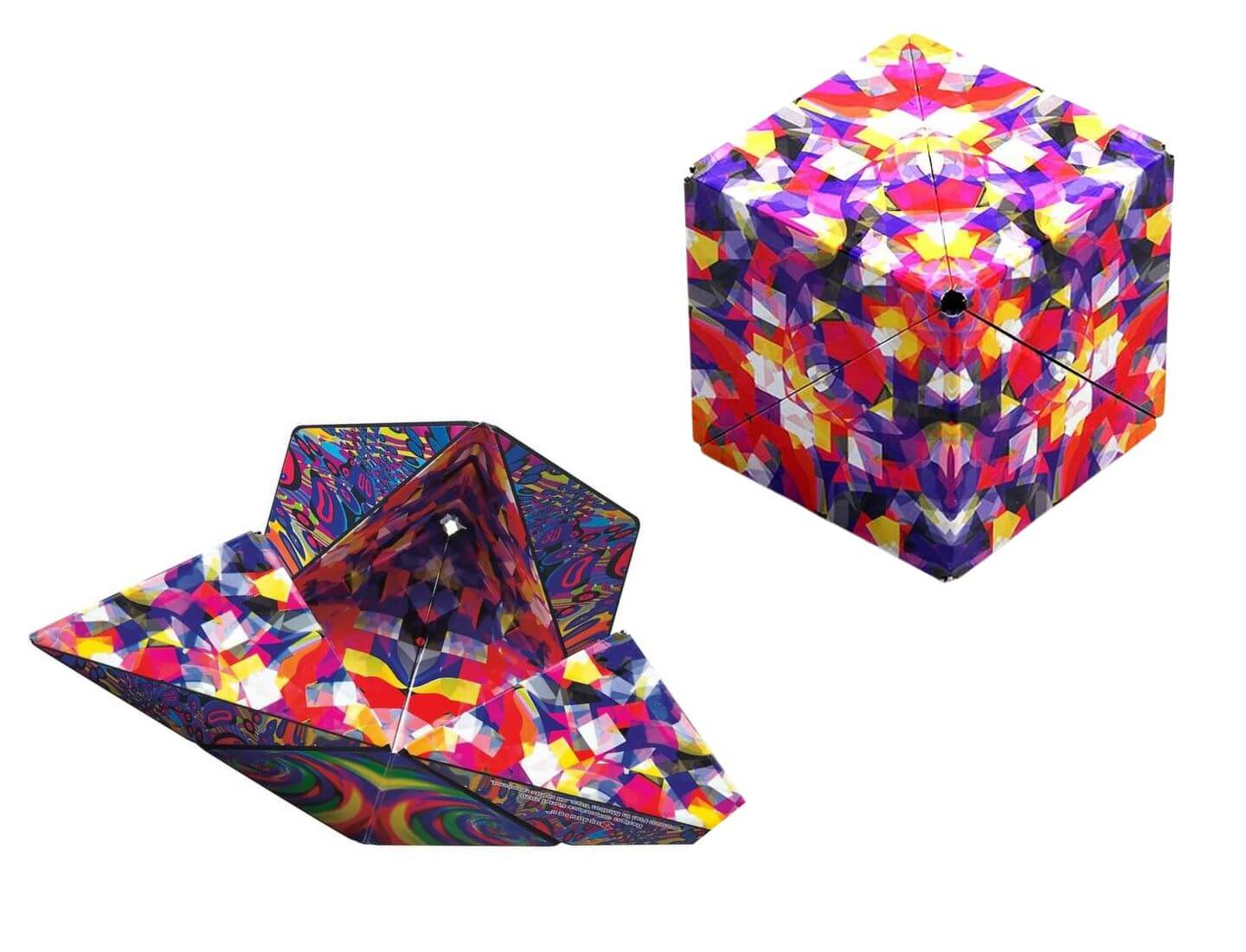 Shashibo Cube - Geometrischer Magnetwürfel Confetti