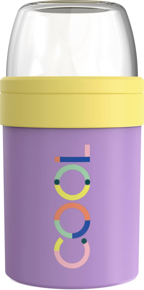 Lunchpot isoliert, flieder - TO GO