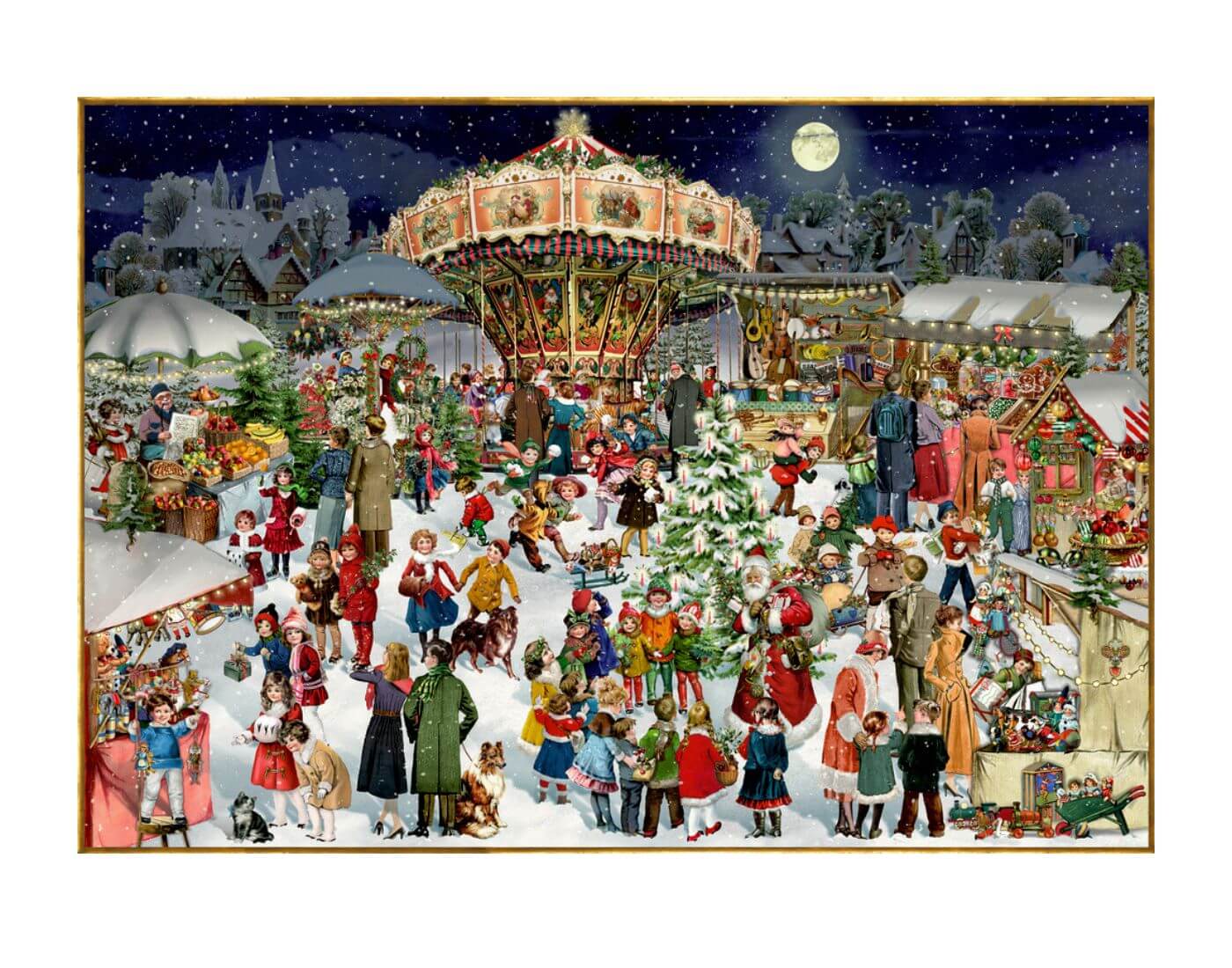 Puzzle: Nostalgischer Weihnachtsmarkt - B. Behr (1000 T.) Puzzle: Nostalgischer Weihnachtsmarkt - B. Behr (1000 T.)