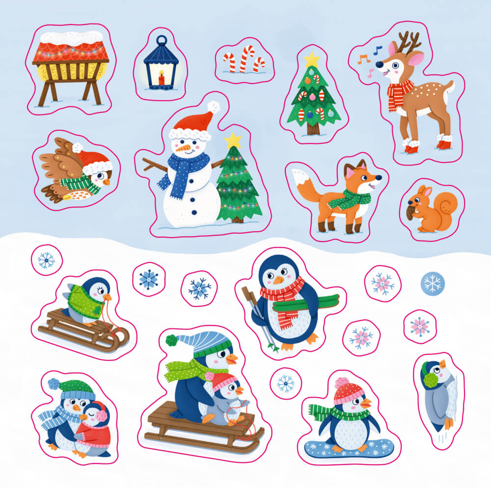 4050003952307_2-1 Meine Mini-Stickerwelt - Weihnachten bei den Tieren